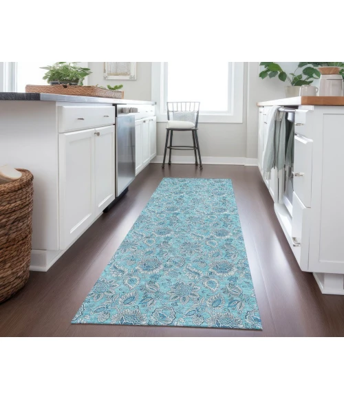 Chantille ACN662 Aqua 2'3" x 7'6" Rug