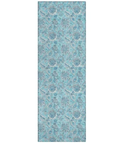 Addison Chantille ACN662 Aqua 2 ft. 3 in. x 7 ft. 6 in. Runner Rug