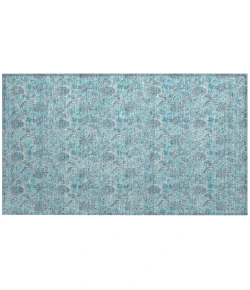 Addison Chantille ACN662 Aqua 1 ft. 8 in. x 2 ft. 6 in. Rectangle Rug