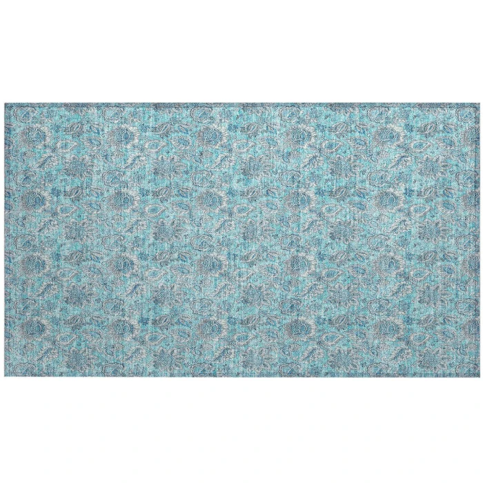 Chantille ACN662 Aqua 1'8" x 2'6" Rug