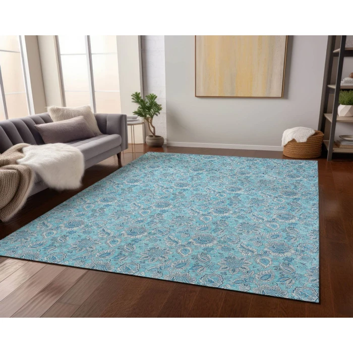 Chantille ACN662 Aqua 2'6" x 3'10" Rug