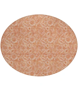 Addison Chantille ACN662 Salmon 8 ft. x 8 ft. Round Rug