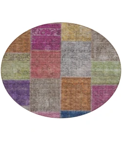 Addison Chantille ACN663 Copper 8 ft. x 8 ft. Round Rug