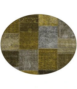 Addison Chantille ACN663 Mocha 8 ft. x 8 ft. Round Rug