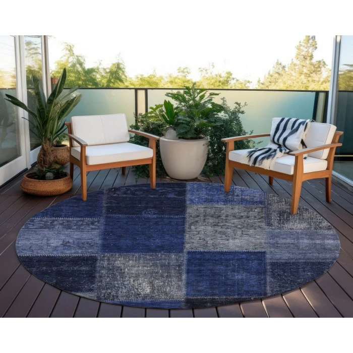 Chantille ACN663 Navy 8' x 8' Rug