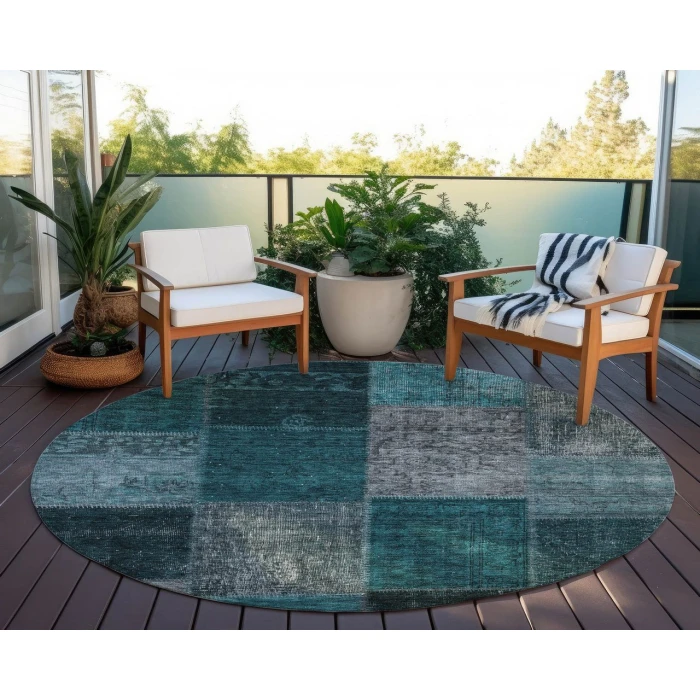 Chantille ACN663 Teal 8' x 8' Rug