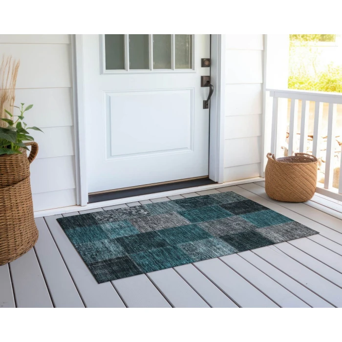 Chantille ACN663 Teal 1'8" x 2'6" Rug