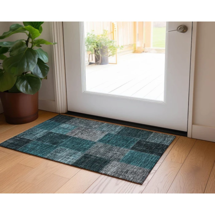 Chantille ACN663 Teal 1'8" x 2'6" Rug