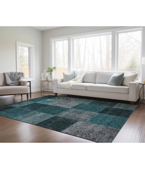 Chantille ACN663 Teal 2'6" x 3'10" Rug