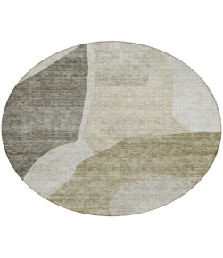 Addison Chantille ACN665 Taupe 8 ft. x 8 ft. Round Rug