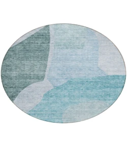 Addison Chantille ACN665 Teal 8 ft. x 8 ft. Round Rug