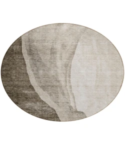 Addison Chantille ACN667 Taupe 8 ft. x 8 ft. Round Rug