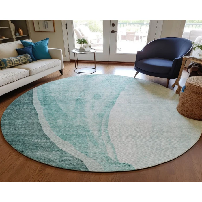 Chantille ACN667 Teal 8' x 8' Rug