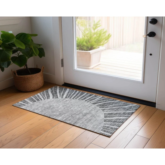 Chantille ACN668 Charcoal 1'8" x 2'6" Rug