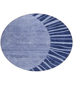 Addison Chantille ACN668 Navy 8 ft. x 8 ft. Round Rug