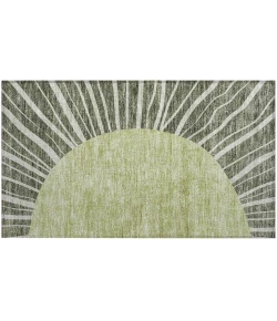 Addison Chantille ACN668 Olive 1 ft. 8 in. x 2 ft. 6 in. Rectangle Rug