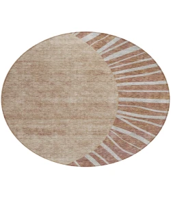 Addison Chantille ACN668 Paprika 8 ft. x 8 ft. Round Rug