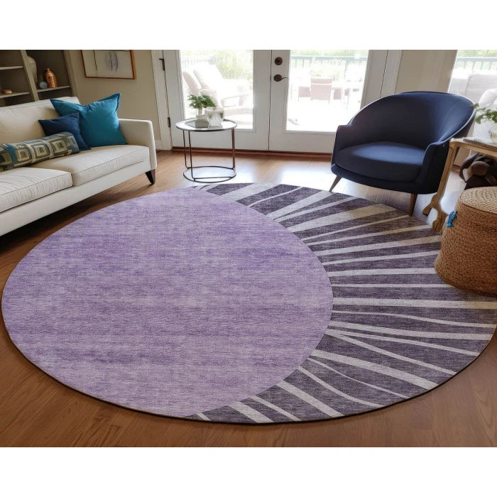 Chantille ACN668 Purple 8' x 8' Rug