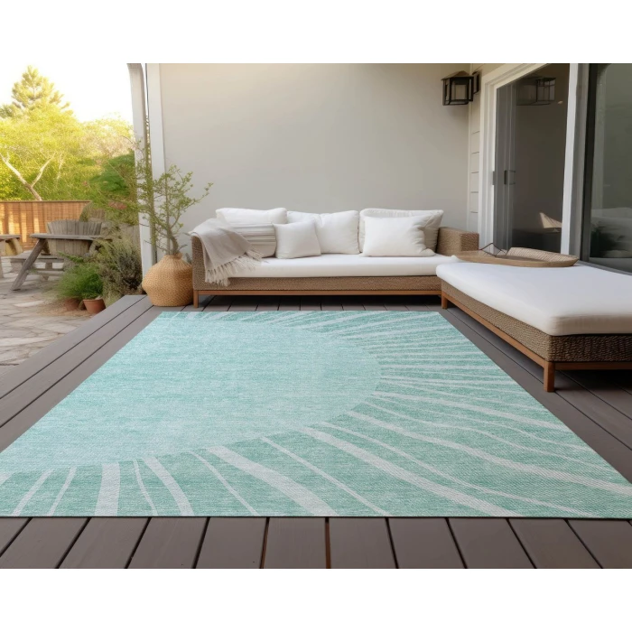 Chantille ACN668 Teal 2'6" x 3'10" Rug