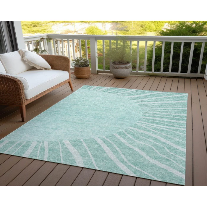 Chantille ACN668 Teal 2'6" x 3'10" Rug