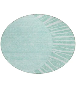 Addison Chantille ACN668 Teal 8 ft. x 8 ft. Round Rug