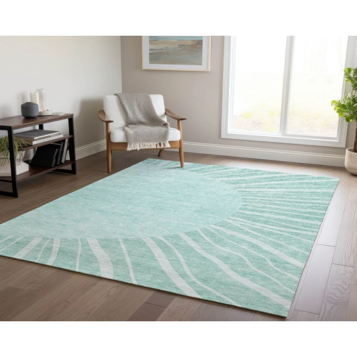 Chantille ACN668 Teal 2'6" x 3'10" Rug