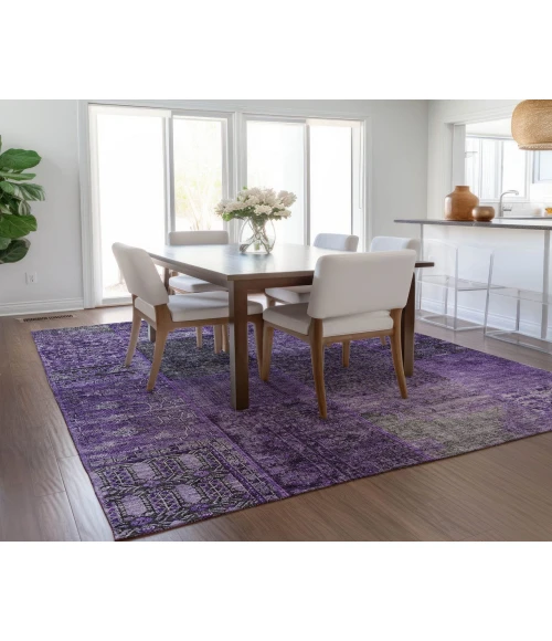 Chantille ACN669 Eggplant 5' x 7'6" Rug