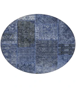 Addison Chantille ACN669 Navy 8 ft. x 8 ft. Round Rug