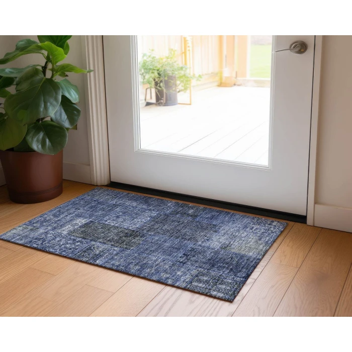 Chantille ACN669 Navy 1'8" x 2'6" Rug