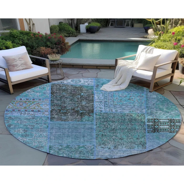Chantille ACN669 Teal 8' x 8' Rug