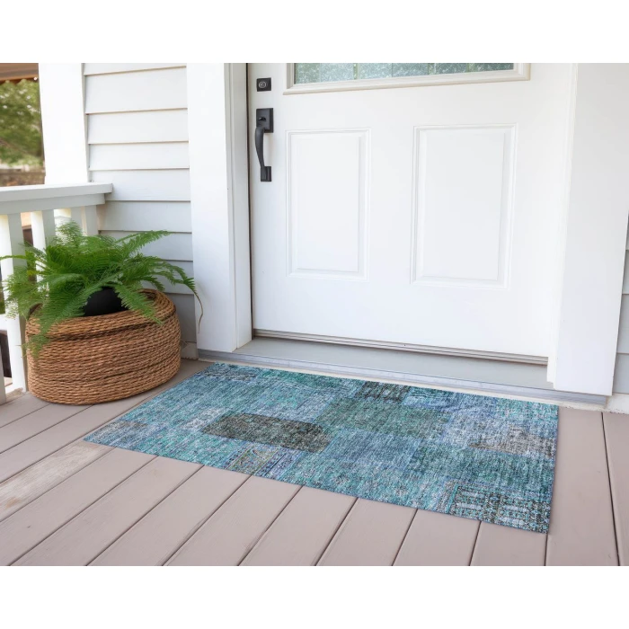Chantille ACN669 Teal 1'8" x 2'6" Rug