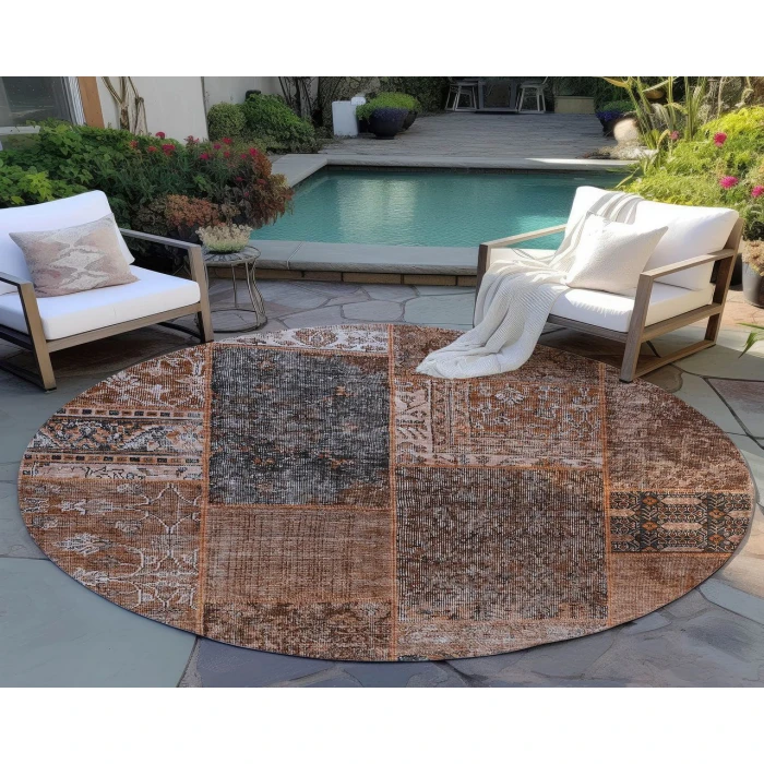 Chantille ACN669 Terracotta 8' x 8' Rug