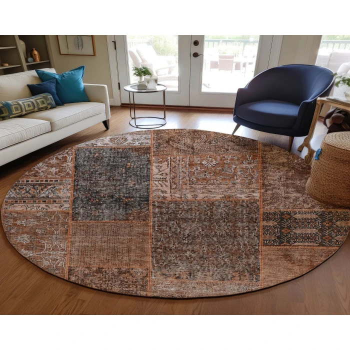 Chantille ACN669 Terracotta 8' x 8' Rug