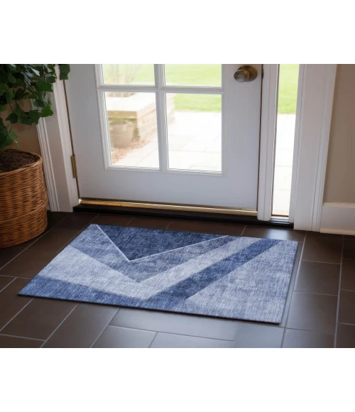 Chantille ACN671 Blue 1'8" x 2'6" Rug