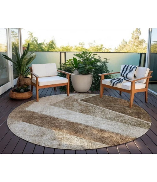Chantille ACN671 Brown 8' x 8' Rug