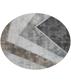 Addison Chantille ACN671 Gray 8 ft. x 8 ft. Round Rug