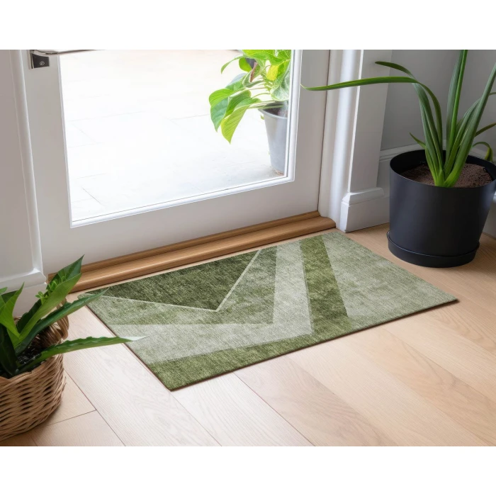 Chantille ACN671 Olive 1'8" x 2'6" Rug