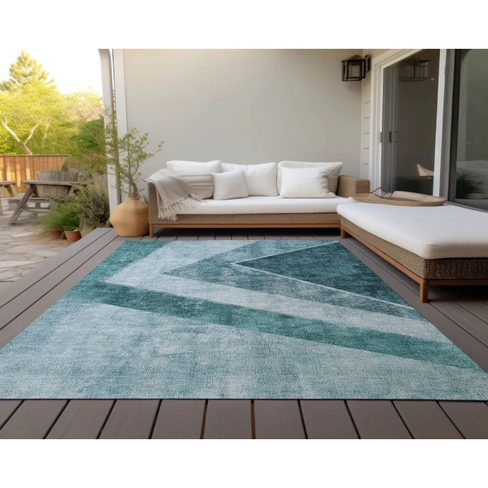 Chantille ACN671 Teal 5' x 7'6" Rug