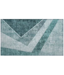 Addison Chantille ACN671 Teal 1 ft. 8 in. x 2 ft. 6 in. Rectangle Rug