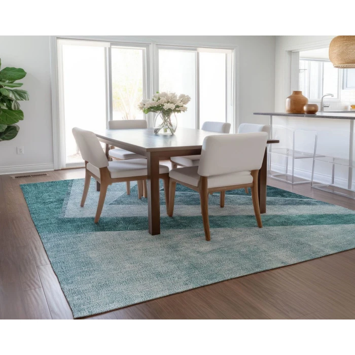 Chantille ACN671 Teal 5' x 7'6" Rug