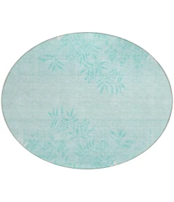 Addison Chantille ACN673 Teal 8 ft. x 8 ft. Round Rug