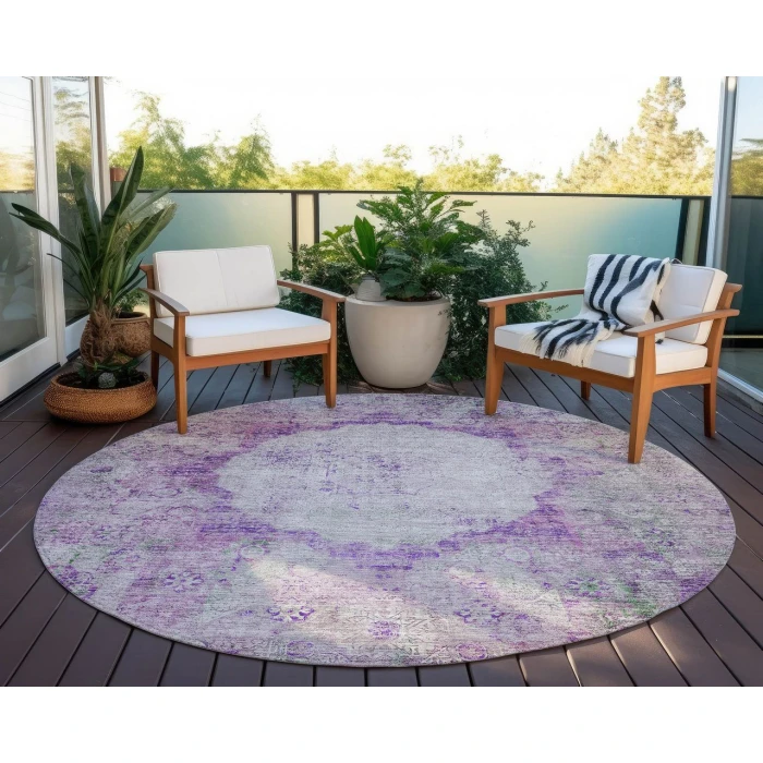 Chantille ACN675 Purple 8' x 8' Rug