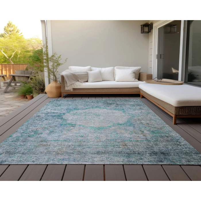Chantille ACN675 Teal 10' x 14' Rug