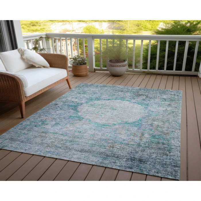 Chantille ACN675 Teal 10' x 14' Rug