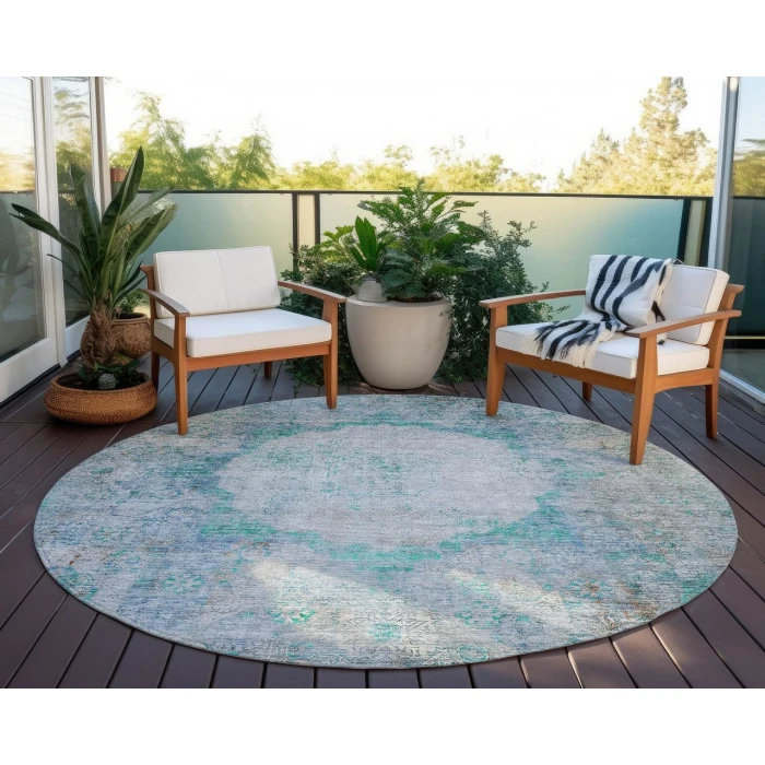 Chantille ACN675 Teal 8' x 8' Rug