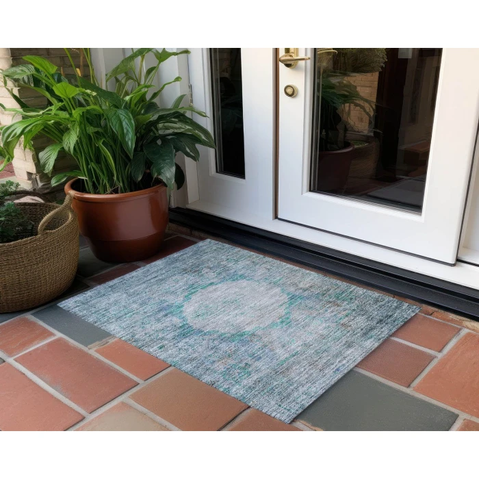 Chantille ACN675 Teal 1'8" x 2'6" Rug