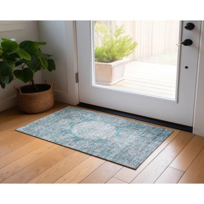 Chantille ACN675 Teal 1'8" x 2'6" Rug