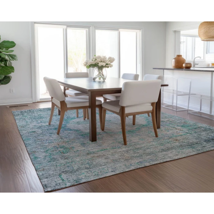 Chantille ACN675 Teal 10' x 14' Rug