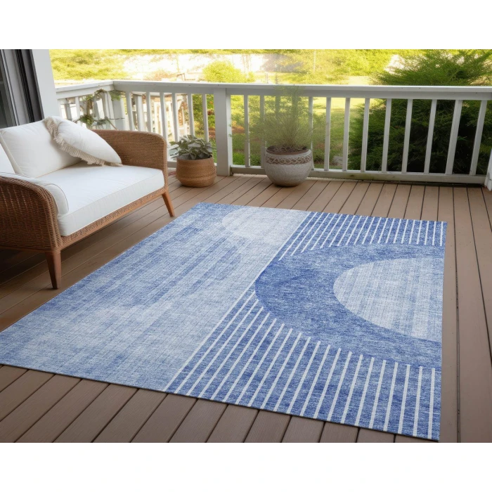 Chantille ACN676 Blue 3' x 5' Rug