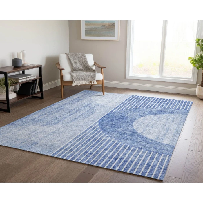 Chantille ACN676 Blue 3' x 5' Rug